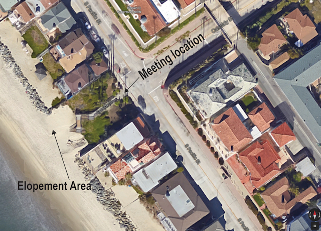 Elope To Oceanside™ - Cassidy Street Location | Map Image : Google Maps